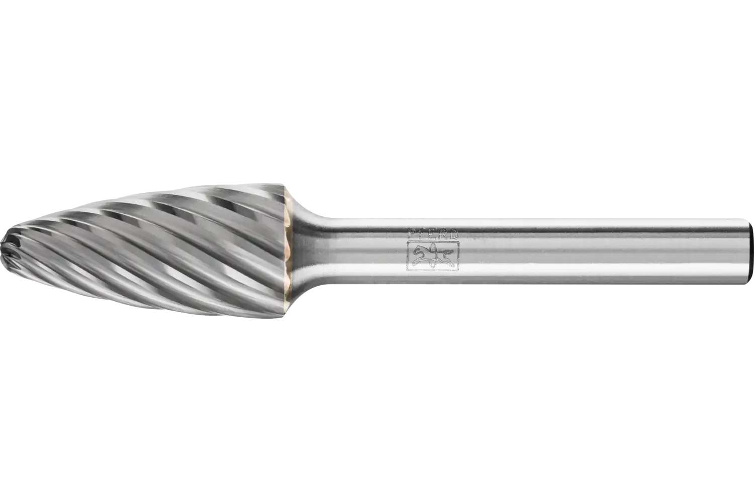 Picture of Pferd Carbide Bur SF-5 Tree Shape Inox Cut 1/2" x 1" x 1/4" Shank